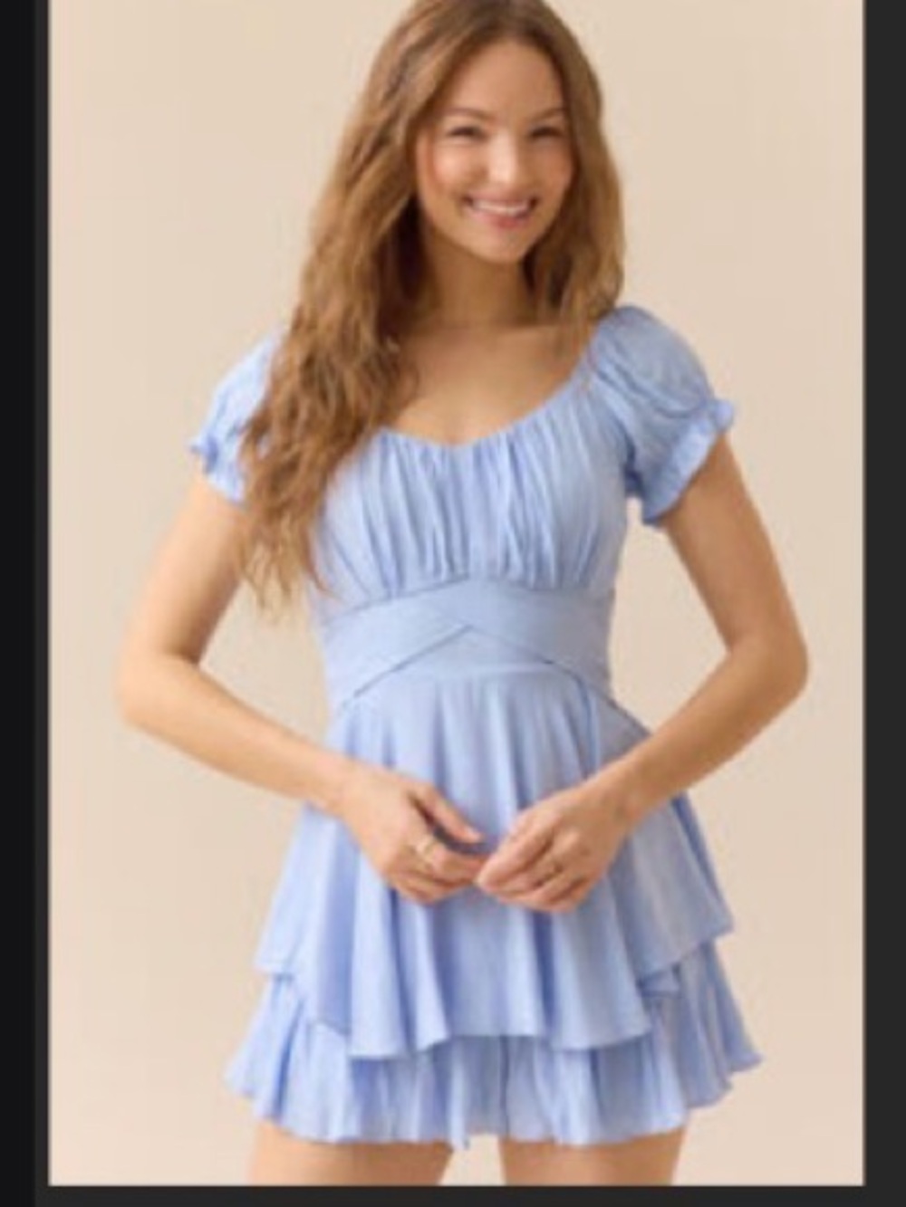 Altar'd State Haisley Double Layered Romper